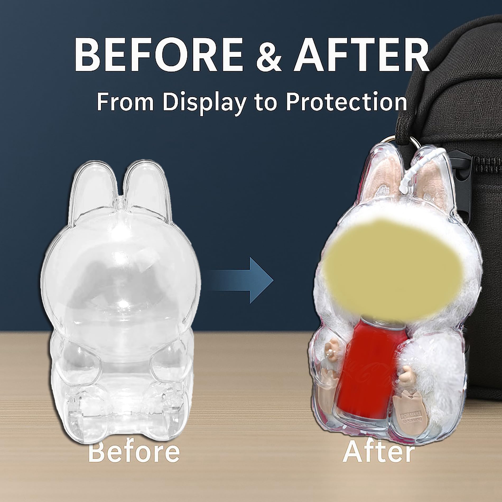 Amazon.com: Doemoil Protective Case Cover for LABUBU Cola Have a